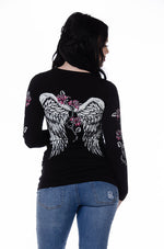 Barbed Wire and Roses Long Sleeve - 7293