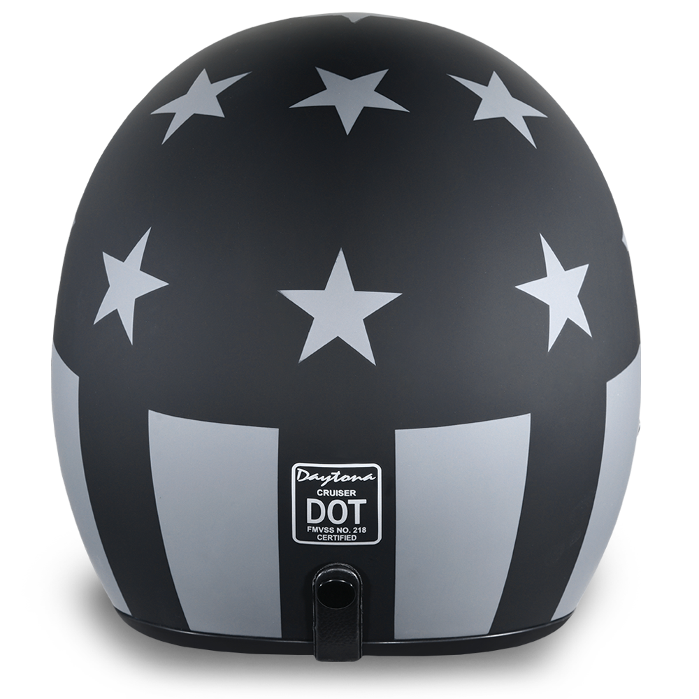 D.O.T. Daytona 3/4 Open Face Helmet - Unisex - Captain America Stealth - DC6-CAS