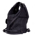 Genuine Black Leather Shoulder Backpack Women's Bag Purse