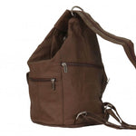 Genuine Brown Leather Shoulder Backpack Women's Bag Purse