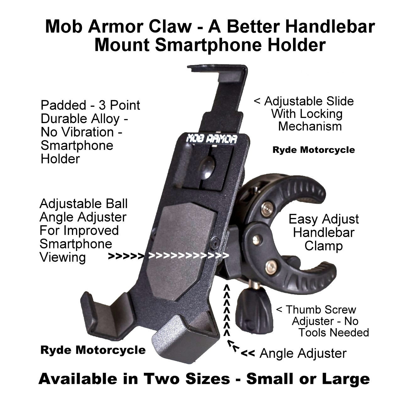 Mob Armor Claw Handlebar Mount Smartphone Holder