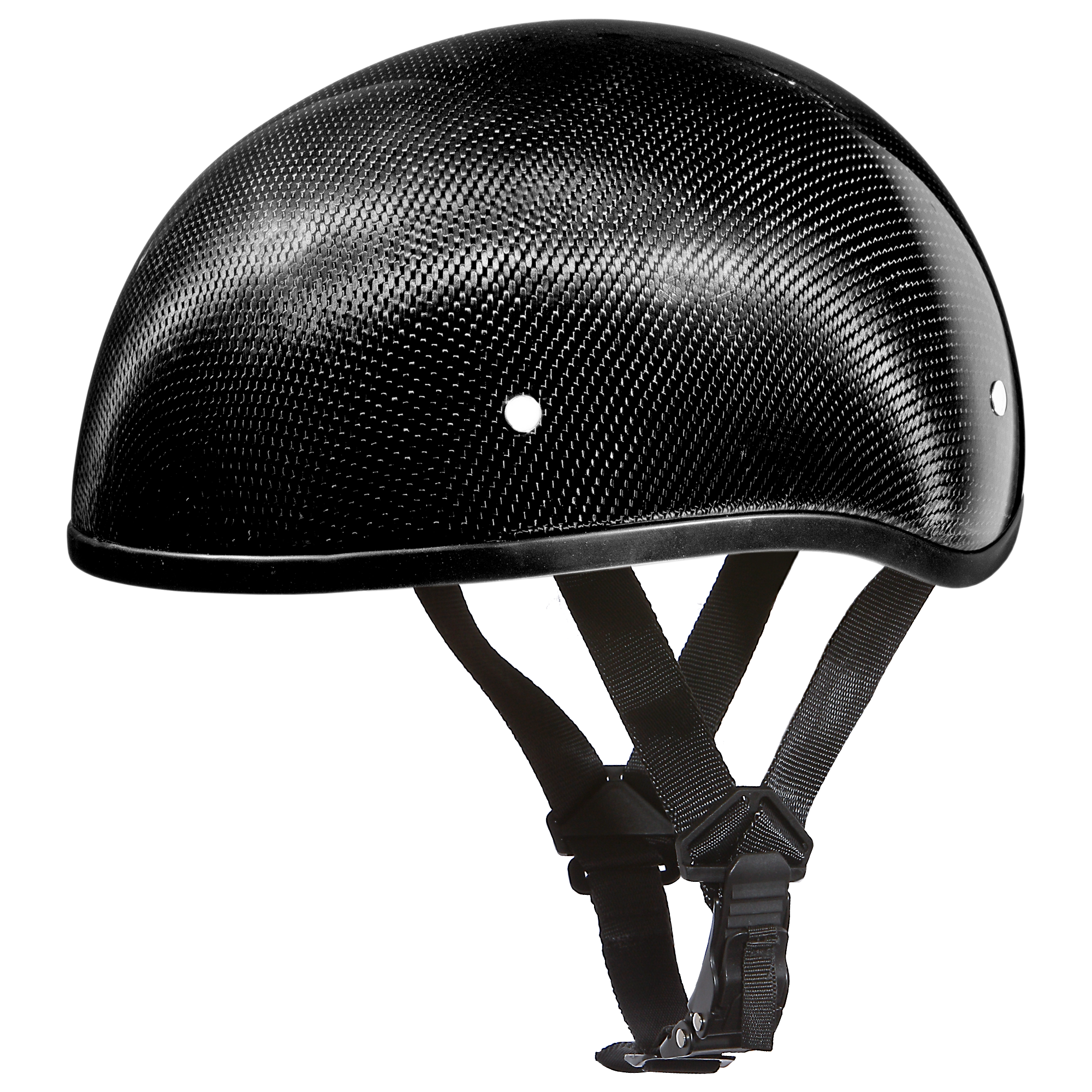 D.O.T Daytona Half Helmet - Unisex - Real Carbon Fiber