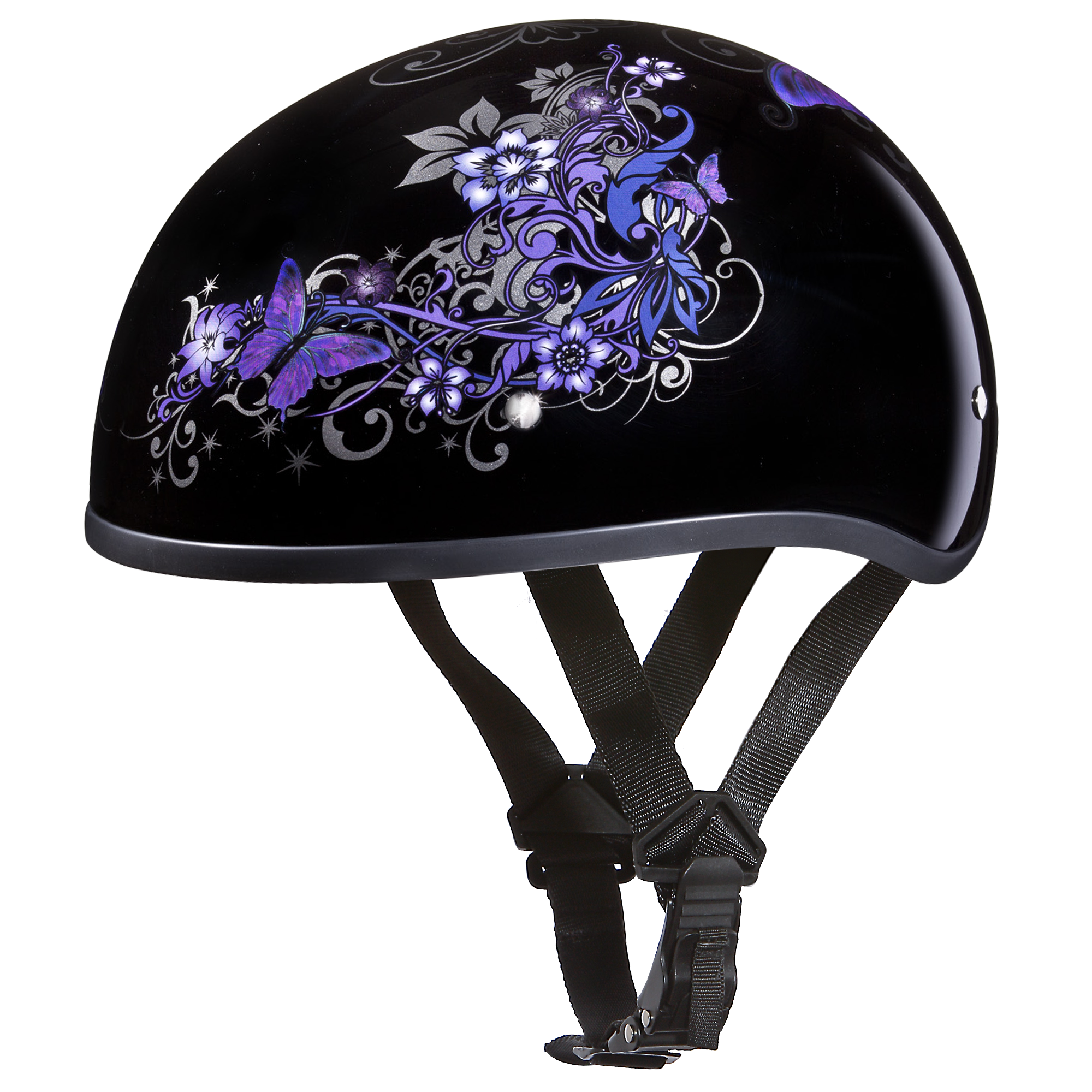 D.O.T. Daytona Half Helmet - Women's - Butterfly - D6-B