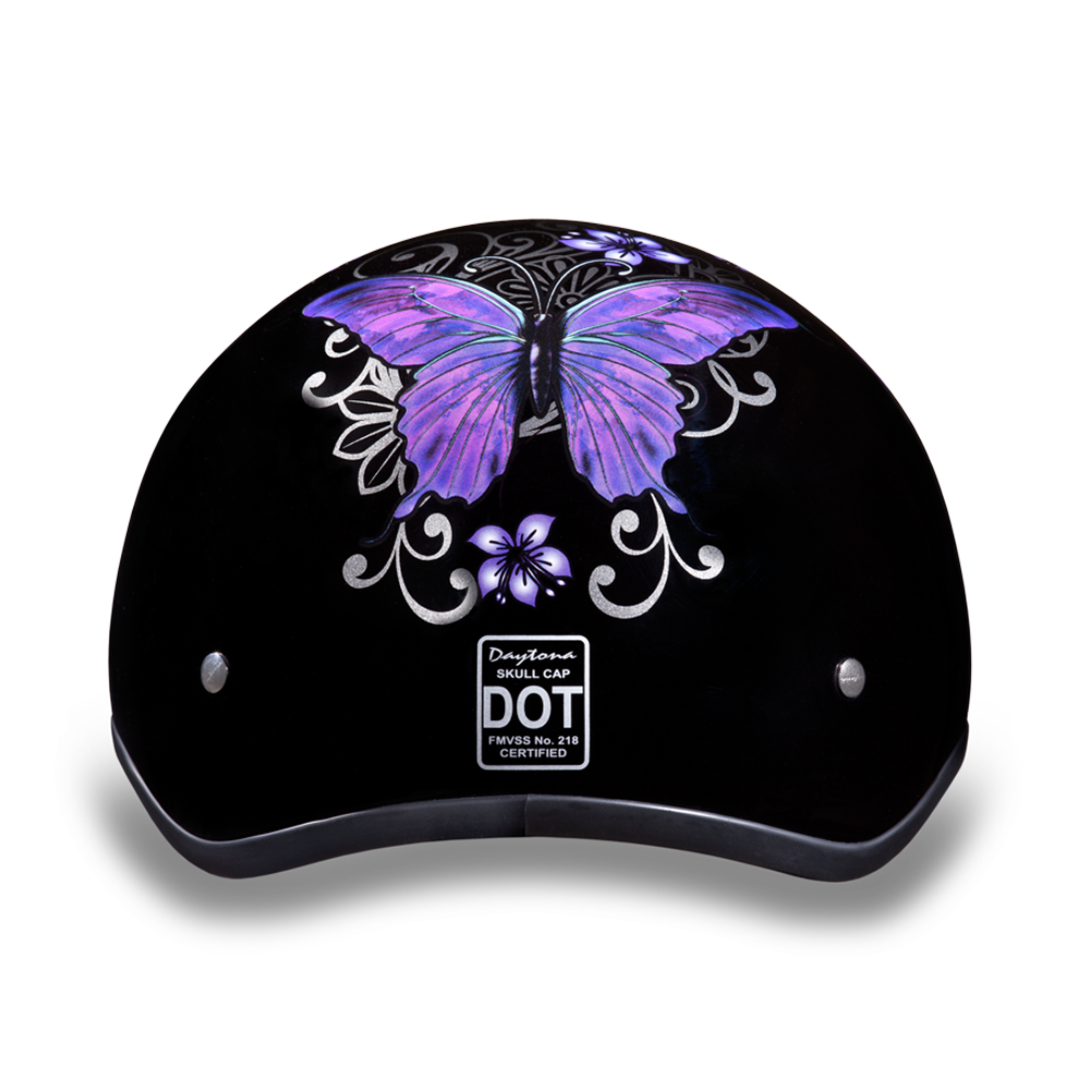 D.O.T. Daytona Half Helmet - Women's - Butterfly - D6-B