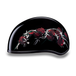 D.O.T. Daytona Half Helmet - Women's - Barbed Roses - D6-BRO