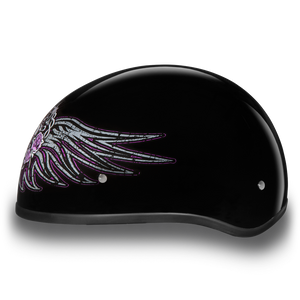 D.O.T. Daytona Half Helmet - Women's - Barbed Wire Heart - D6-BWH