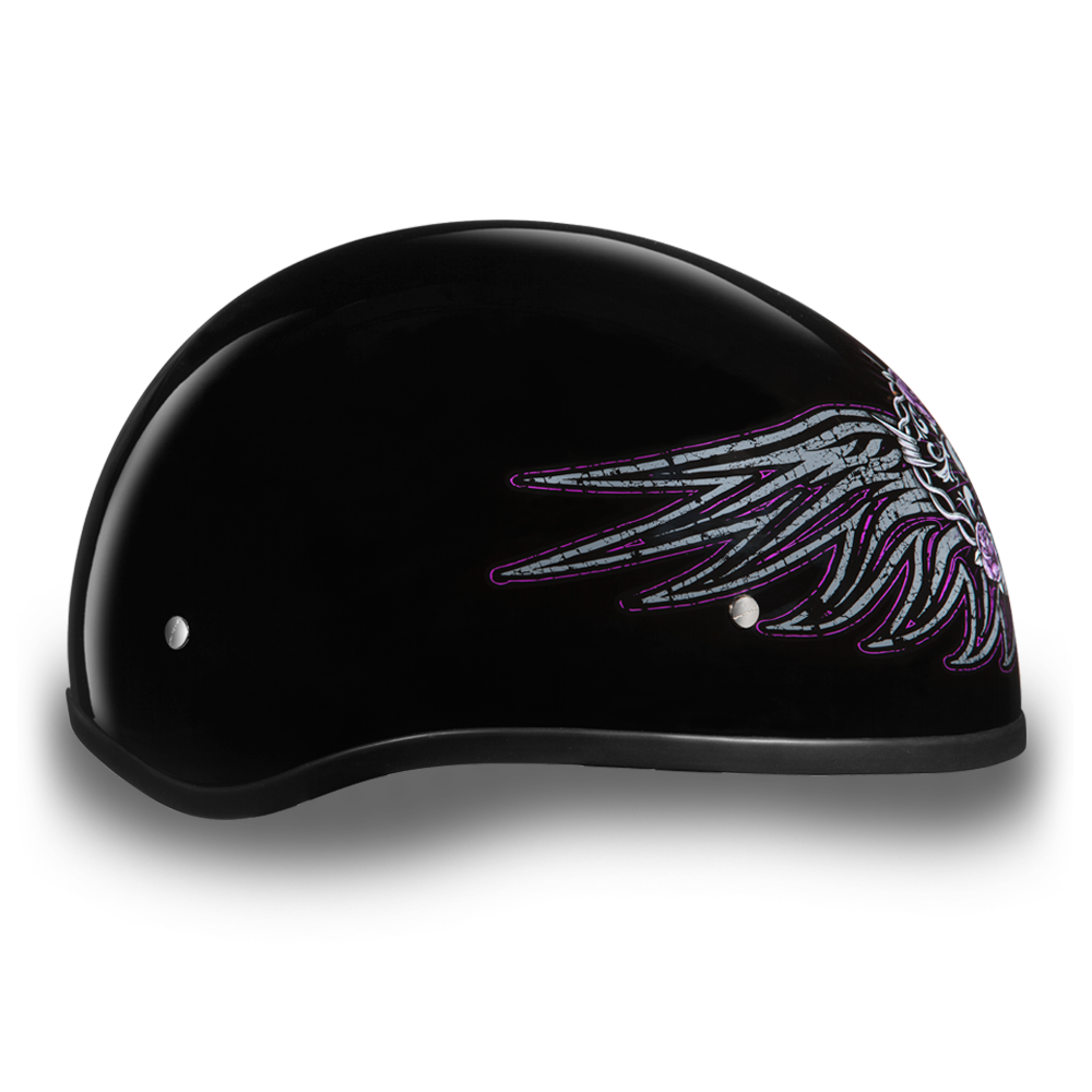 D.O.T. Daytona Half Helmet - Women's - Barbed Wire Heart - D6-BWH