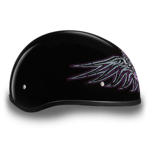 D.O.T. Daytona Half Helmet - Women's - Barbed Wire Heart - D6-BWH