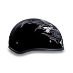 D.O.T. Daytona Half Helmet - Unisex - Crossbones - D6-CB