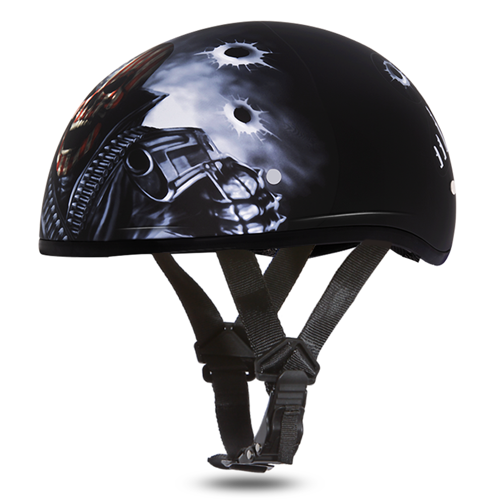 D.O.T. Daytona Half Helmet - Unisex - Come Get 'Em - D6-CG
