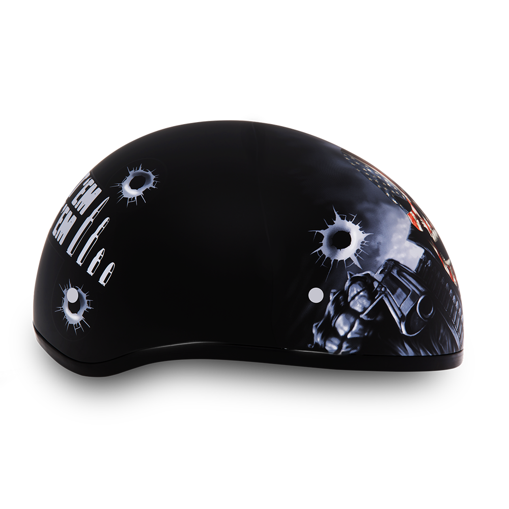 D.O.T. Daytona Half Helmet - Unisex - Come Get 'Em - D6-CG