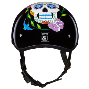 D.O.T. Daytona Half Helmet - Women's - Diamond Skull - D6-DS