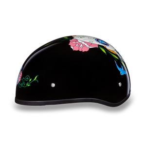 D.O.T. Daytona Half Helmet - Women's - Diamond Skull - D6-DS