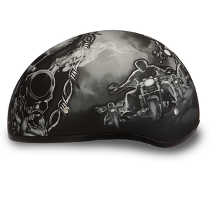 D.O.T. Daytona Half Helmet - Unisex - Guns - D6-G