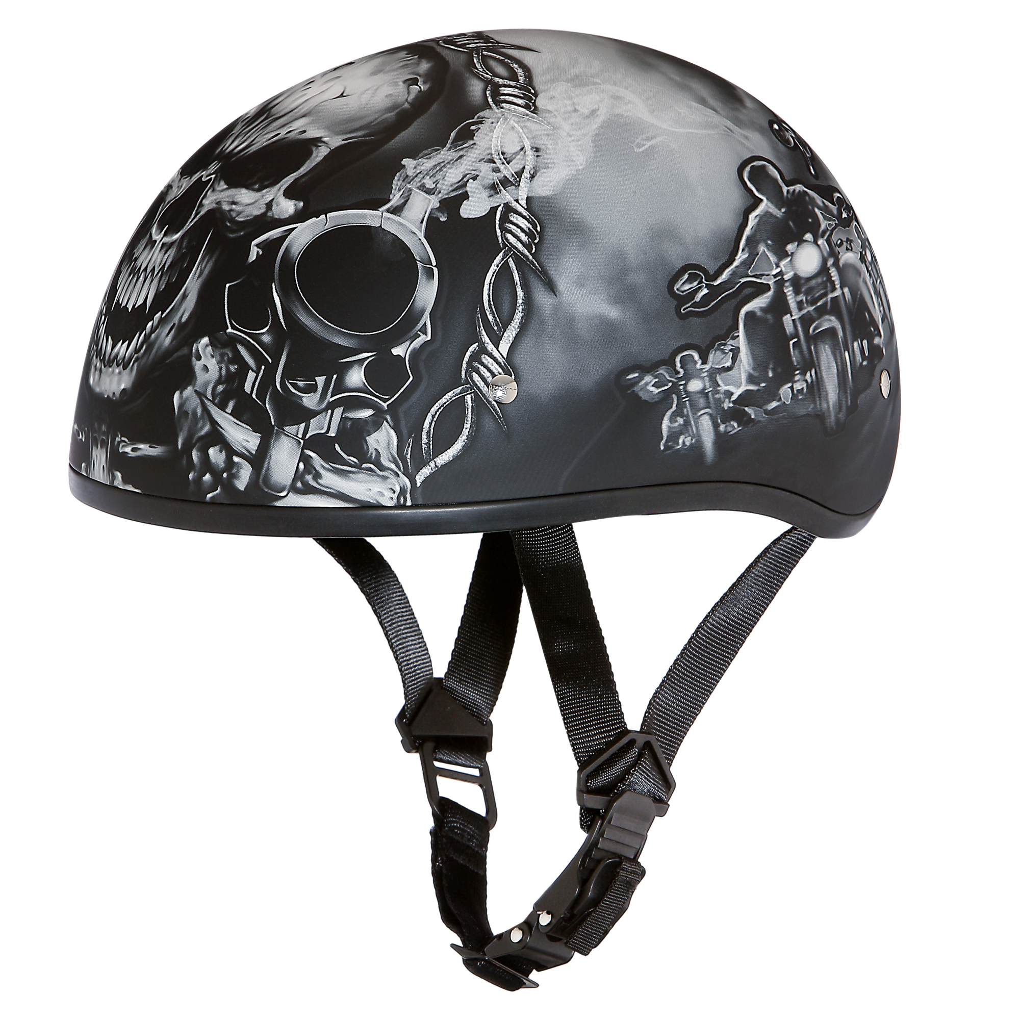 D.O.T. Daytona Half Helmet - Unisex - Guns - D6-G