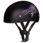 D.O.T. Daytona Half Helmet - Women's - Purple Rose - D6-PR