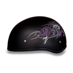 D.O.T. Daytona Half Helmet - Women's - Purple Rose - D6-PR