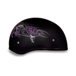 D.O.T. Daytona Half Helmet - Women's - Purple Rose - D6-PR