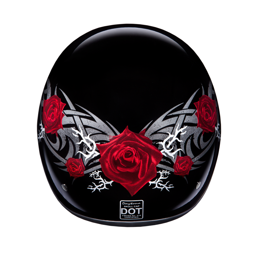 D.O.T. Daytona Half Helmet - Women's - Rose - D6-R