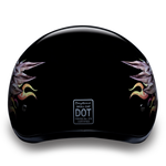 D.O.T. Daytona Half Helmet - Women's - Skull Wings - D6-SKW