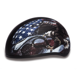 D.O.T. Daytona Half Helmet - Unisex - USA Eagle Flag - D6-USA
