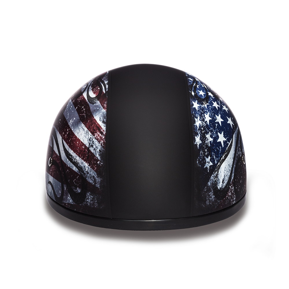 D.O.T. Daytona Half Helmet - Unisex - USA Eagle Flag - D6-USA