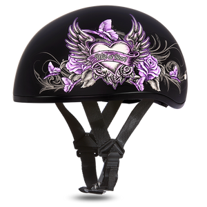 D.O.T. Daytona Half Helmet - Women's - Wild at Heart - D6-WH