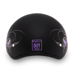 D.O.T. Daytona Half Helmet - Women's - Wild at Heart - D6-WH