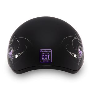 D.O.T. Daytona Half Helmet - Women's - Wild at Heart - D6-WH