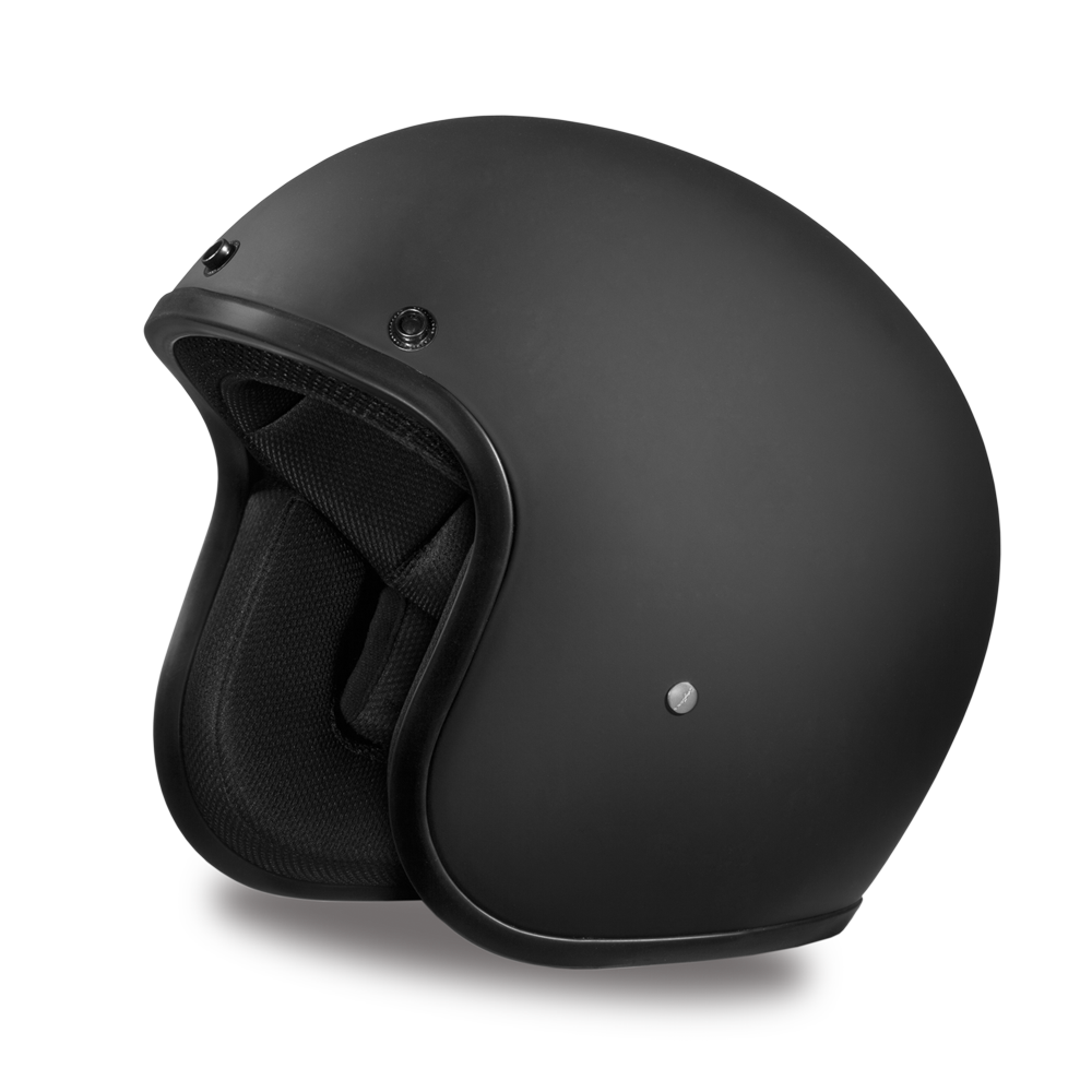 D.O.T. Daytona 3/4 Open Face Helmet - Unisex - Flat Black - DC1-B Ryde- Motorcycle D.O.T. Daytona 3/4 Open Face Helmet - Unisex - Flat Black - DC1-B Ryde- Motorcycle