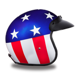 D.O.T. Daytona 3/4 Open Face Helmet - Unisex - Captain America - DC6-CA