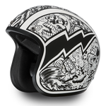 D.O.T. Daytona 3/4 Open Face Helmet - Unisex - Graffiti - DC6-G