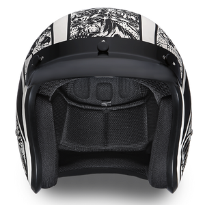 D.O.T. Daytona 3/4 Open Face Helmet - Unisex - Graffiti - DC6-G