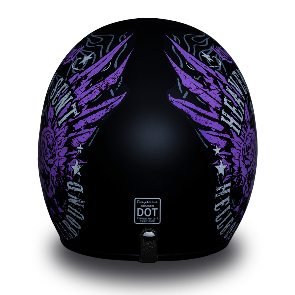 D.O.T. Daytona 3/4 Open Face Helmet - Women's - Heaven Sent - DC6-HS