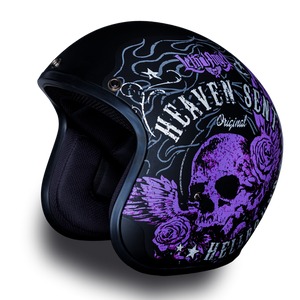 D.O.T. Daytona 3/4 Open Face Helmet - Women's - Heaven Sent - DC6-HS