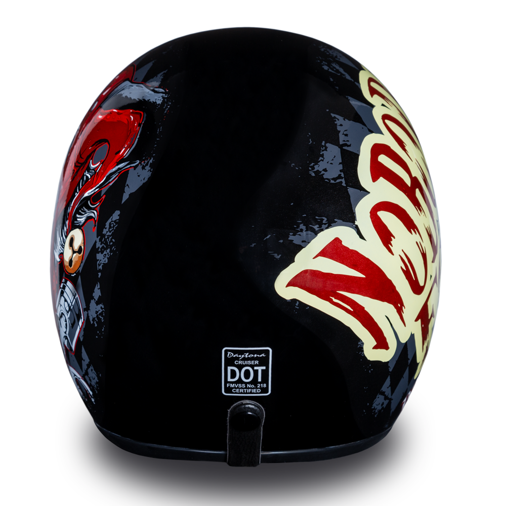 D.O.T. Daytona 3/4 Open Face Helmet - Unisex - Joker - DC6-J