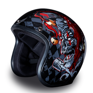 D.O.T. Daytona 3/4 Open Face Helmet - Unisex - Joker - DC6-J