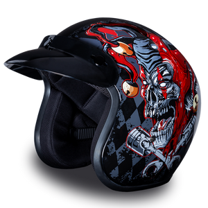 D.O.T. Daytona 3/4 Open Face Helmet - Unisex - Joker - DC6-J