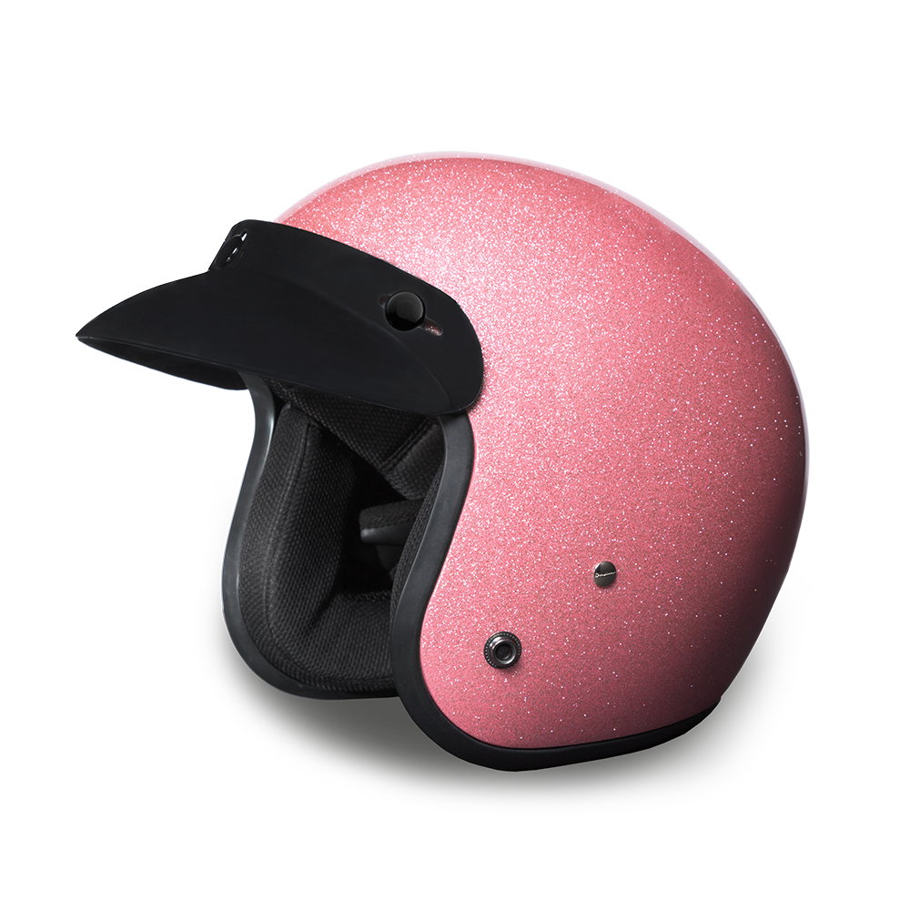 D.O.T. Daytona 3/4 Open Face Helmet - Women's - Pink Metal Flake D.O.T. Daytona 3/4 Open Face Helmet - Women's - Pink Metal Flake