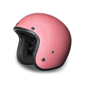 3 4 motorcycle helmet metal flake D.O.T. Daytona 3/4 Open Face Helmet - Women's - Pink Metal Flake