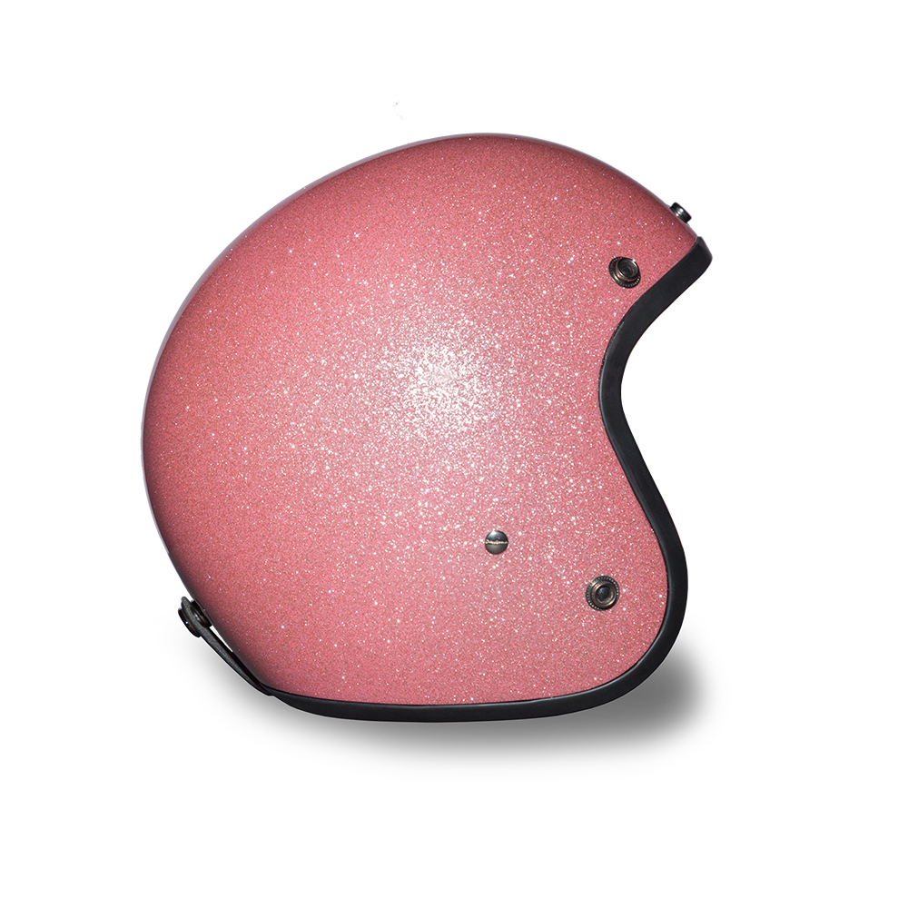 D.O.T. Daytona 3/4 Open Face Helmet - Women's - Pink Metal Flake - DC7-P