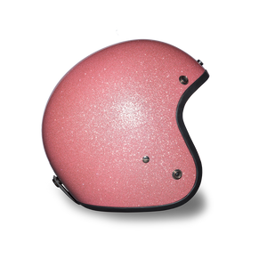 D.O.T. Daytona 3/4 Open Face Helmet - Women's - Pink Metal Flake - DC7-P