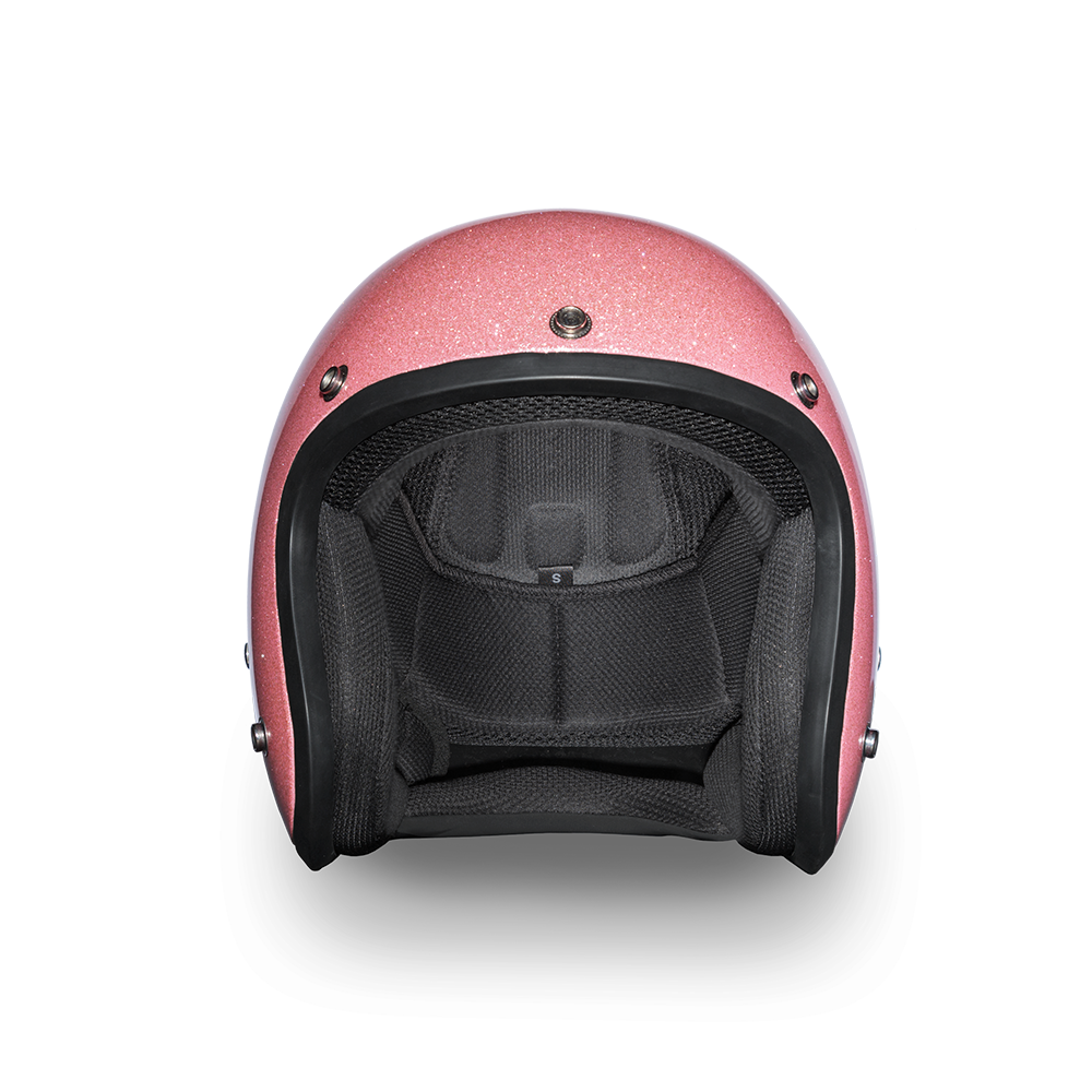 D.O.T. Daytona 3/4 Open Face Helmet - Women's - Pink Metal Flake - DC7-P