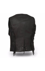 Women's FIL572 Apache Fringe Motorcycle Vest