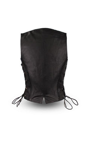 Women's FIL508 Trinity Side Lace Leather Vest