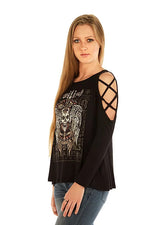 Devilish Raven Long Sleeved Shirt - 7697