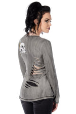 Long Live the Brave Skull + Roses Long Sleeve - 7709
