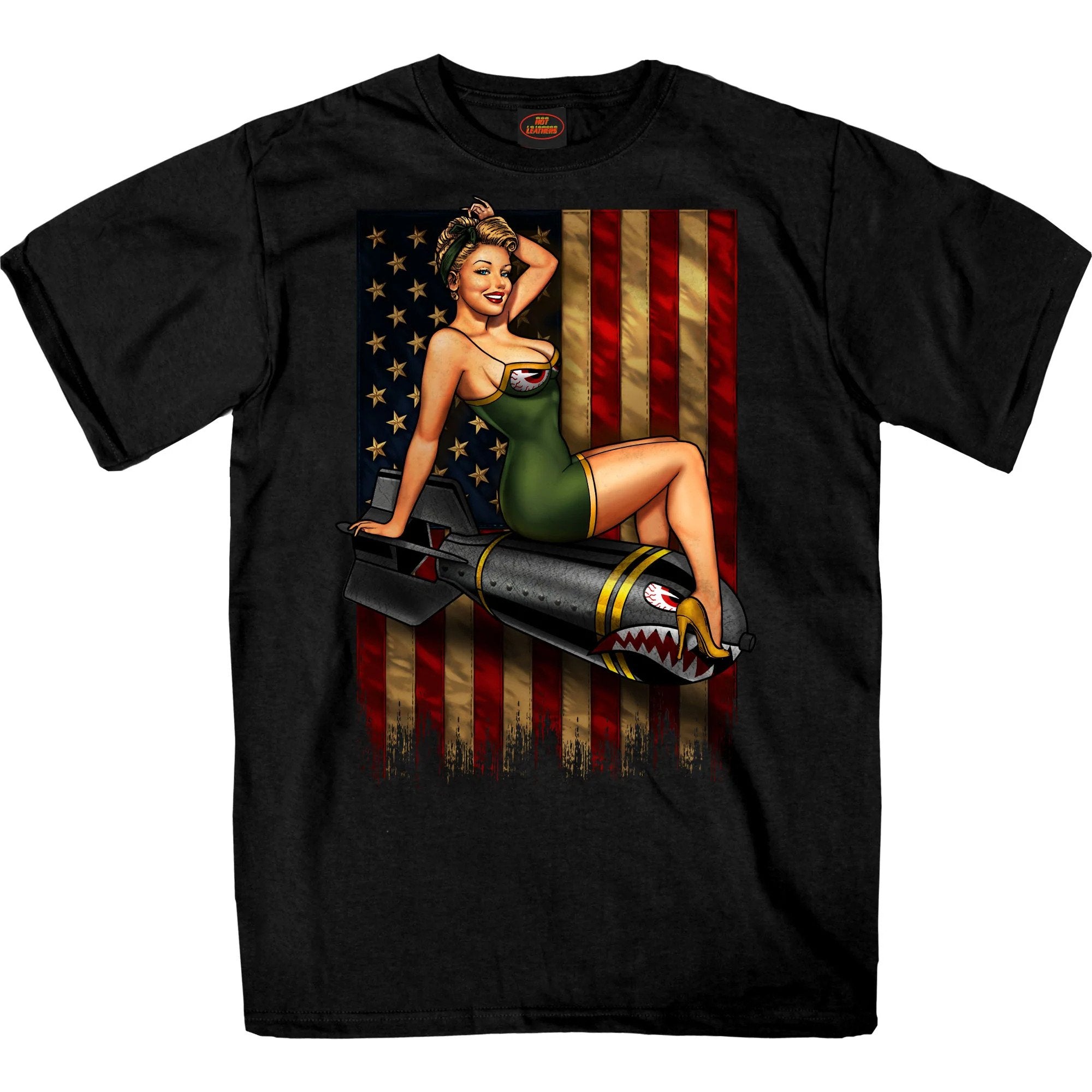 Patriotic Bombshell Pinup T-Shirt