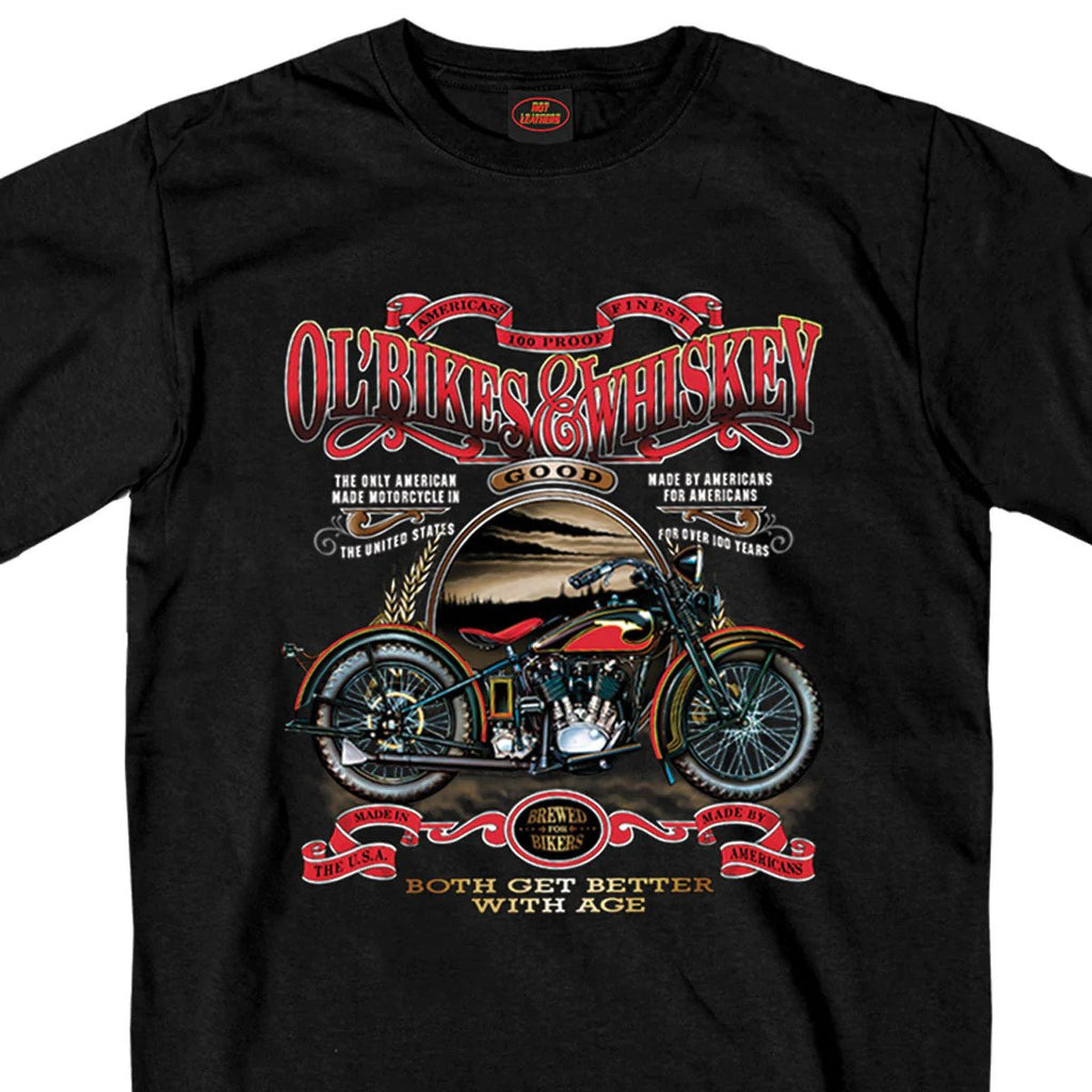 Old Bikes and Whiskey T-Shirt
