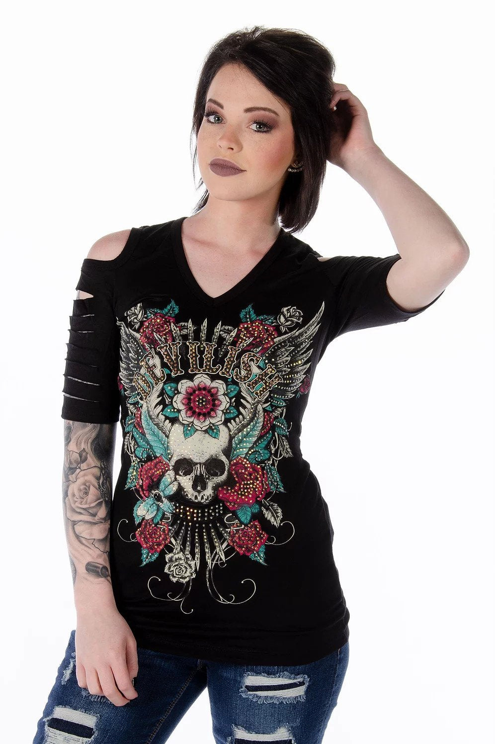 Women's Devilish Cuts Shirt - 7223